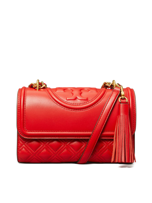 Tory Burch 75576 Small Fleming Convertible Shoulder Bag Bearberry