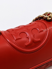 Tory Burch 75576 Small Fleming Convertible Shoulder Bag Bearberry