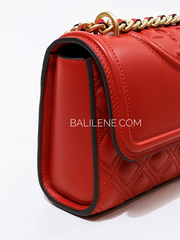 Tory Burch 75576 Small Fleming Convertible Shoulder Bag Bearberry
