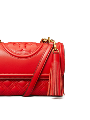 Tory Burch 75576 Small Fleming Convertible Shoulder Bag Bearberry