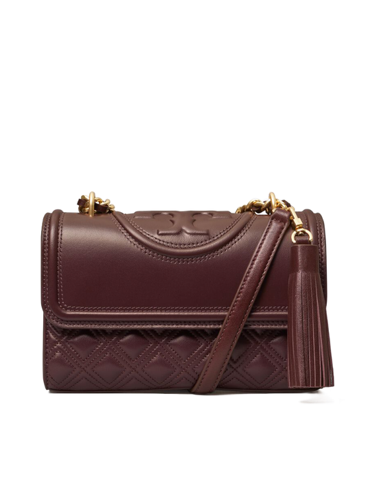 Tory Burch 75576 Small Fleming Convertible Shoulder Bag Tempranillo