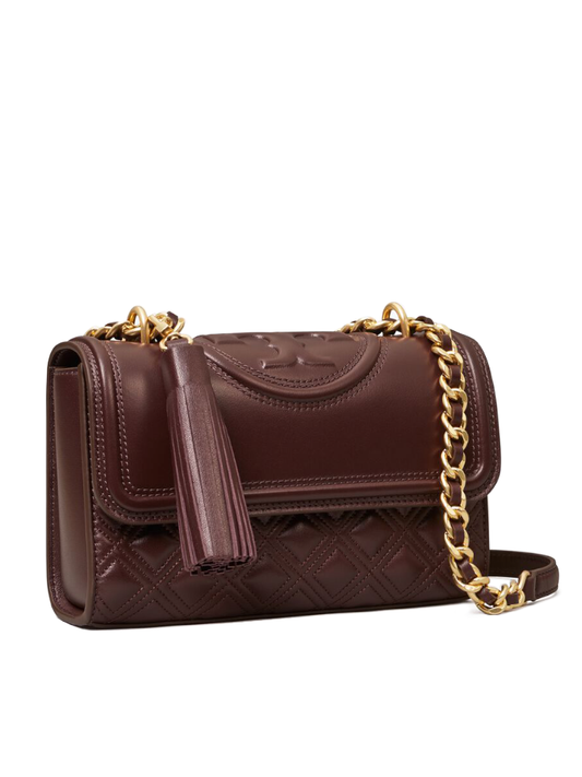 Tory Burch 75576 Small Fleming Convertible Shoulder Bag Tempranillo