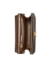 Tory Burch Eleanor Diamond Quilted Small Convertible Shoulder Bag Cold Brew