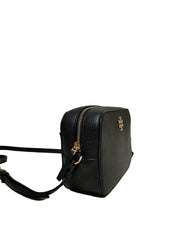 Tory Burch 78548 Large Logo Round Crossbody Black