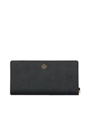 Tory Burch 78609 Emerson Slim Wristlet Envelope Wallet Black