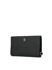 Tory Burch 78609 Emerson Slim Wristlet Envelope Wallet Black