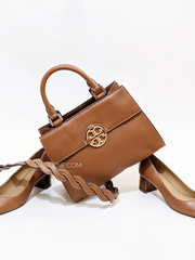 Tory Burch 79329 Miller Top-Handle Satchel Light Umber