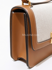 Tory Burch 79489 Eleanor Canvas Convertible Shoulder Bag Kobicha