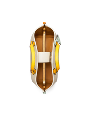 Tory Burch 80361 Perry Canvas Small Triple-Compartment Tote Bag