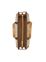 Tory Burch 80378 Walker Canvas Satchel Natural