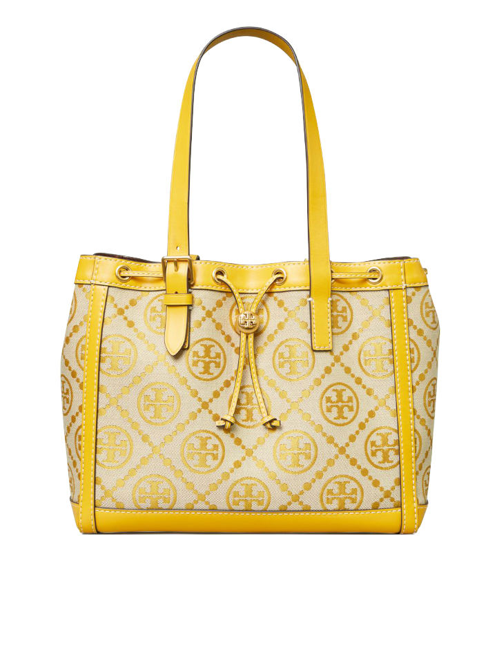 Tory-Burch-81803-T-Monogram-Jacquard-Small-Tote-Bag-Goldfinch-Balilene-depan