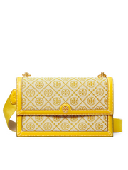 Tory Burch 81863 T Monogram Jacquard Shoulder Bag Goldfinch