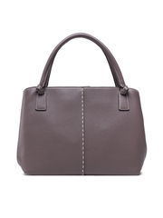 Tory Burch 82222 McGraw Satchel Silver Maple