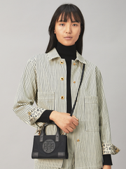 Tory Burch 82444 Ella Micro Mini Tote Bag Black