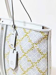 Tory-Burch-82593-T-Monogram-Canvas-Floral-Vine-Top-Zip-Tote-Ivory-Balilene-detail-samping