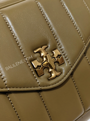 Tory Burch 83088 Kira Quilted Camera Bag Toasted Sesame