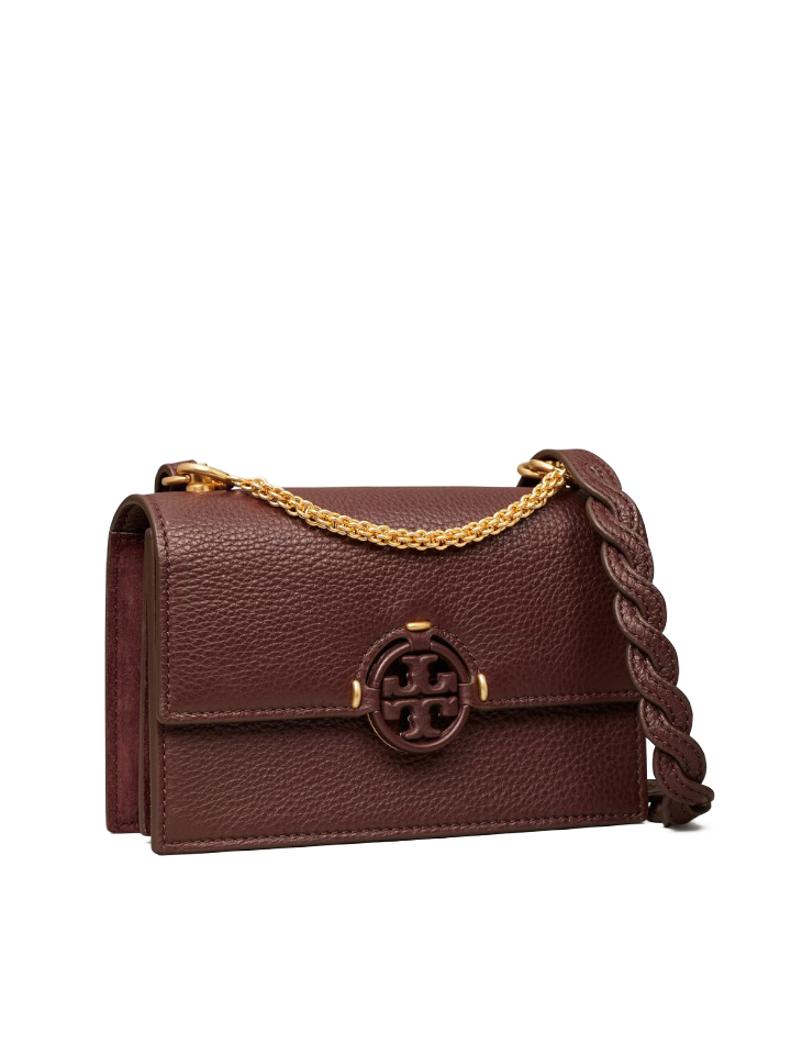 Tory Burch Women's Fleming Soft Convertible Leather Shoulder Bag In  Pebblestone/brass