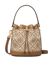 Tory-Burch-84336-T-Monogram-Jacquard-Bucket-Bag-Hazelnut-Brown-Balilene-depan