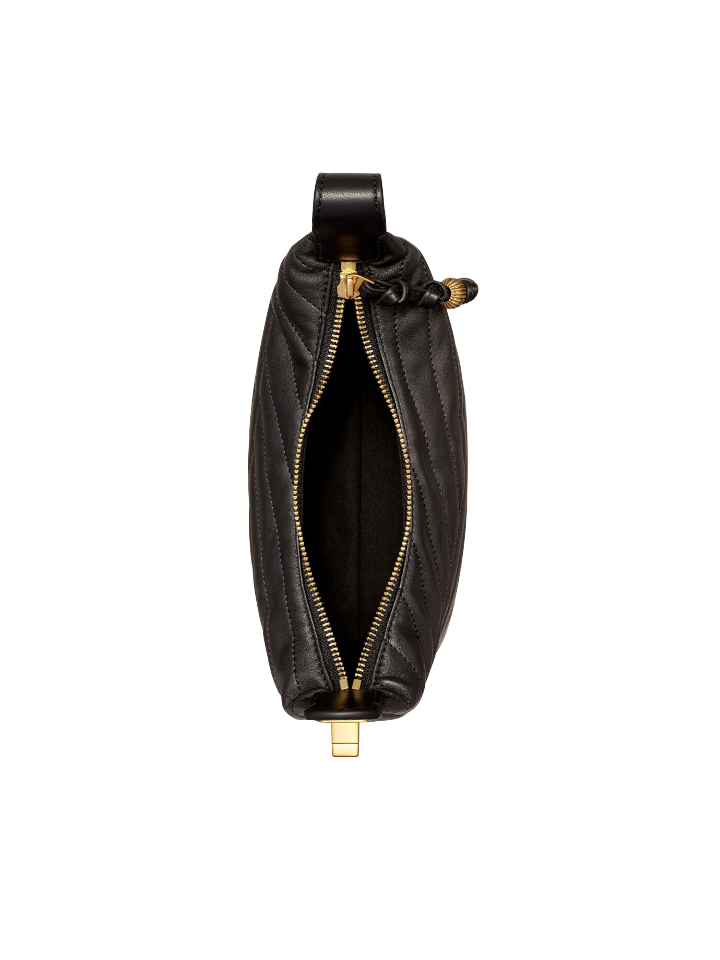 Tory-Burch-85173-Kira-Chevron-Half-Moon-Black-Rolled-Gold-Balilene-dalam