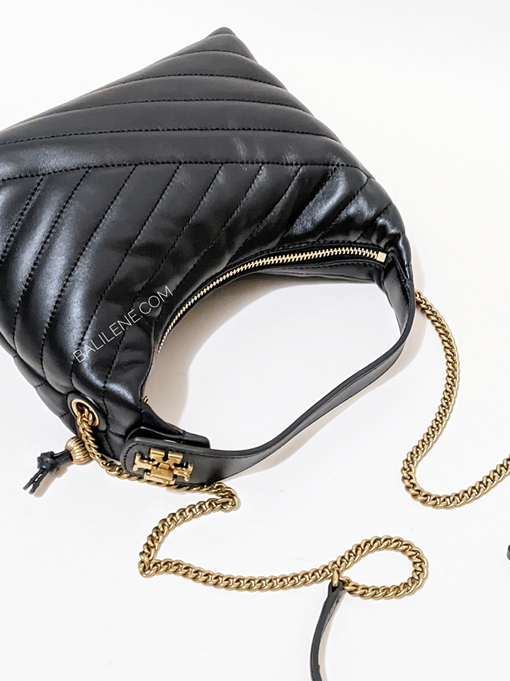 Tory-Burch-85173-Kira-Chevron-Half-Moon-Black-Rolled-Gold-Balilene-detail-belakang