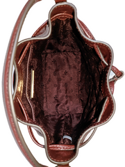Tory Burch 87293 Willa Mini Bucket Bag Claret
