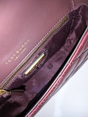 Tory Burch 87861 Willa Mini Top Handle Bag Claret