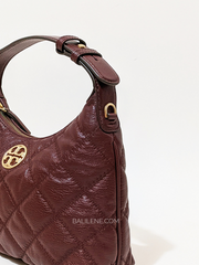 Tory Burch Willa Mini Hobo Bag Claret