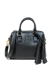 Tory-Burch-87899-Thea-Mini-Web-Satchel-Black-Balilene-depan