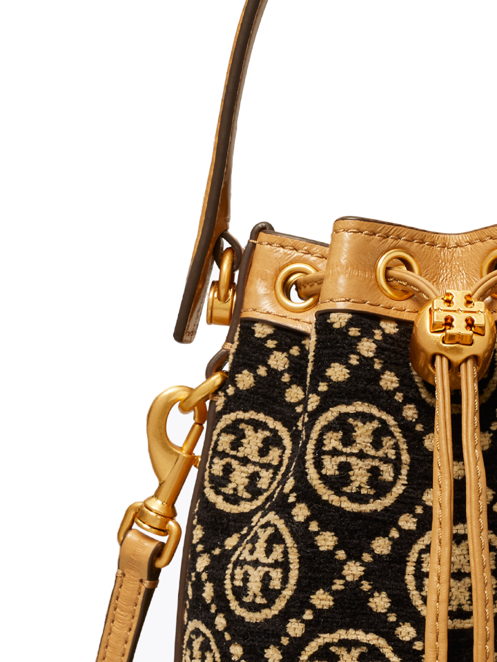 Tory-Burch-88780-T-Monogram-Mini-Chenille-Bucket-Bag-Black-Cream-Balilene-detail