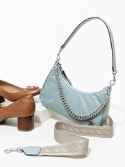 Tory-Burch-88885-Mercer-Small-Nylon-Crescent-Bag-Blue-Celadon-Balilene-detail-depan1