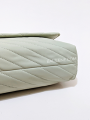 Tory Burch Kira Chevron Convertible Shoulder Bag Pine Frost