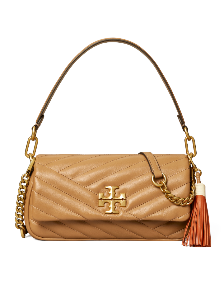 Tory-Burch-90458-Kira-Chevron-Tassel-Small-Flap-Shoulder-Bag-Almond-Brown-Balilene-depan