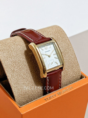 Tory Burch Eleanor Red Patent Leather/Gold-Tone Stainless Steel Watch