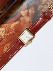 Tory Burch Eleanor Red Patent Leather/Gold-Tone Stainless Steel Watch