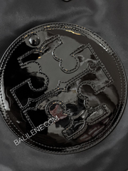 Tory Burch Ella Patent Small Tote Bag Black