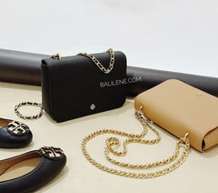 Tory Burch 52973 Emerson Adjustable Chain Shoulder Bag Black