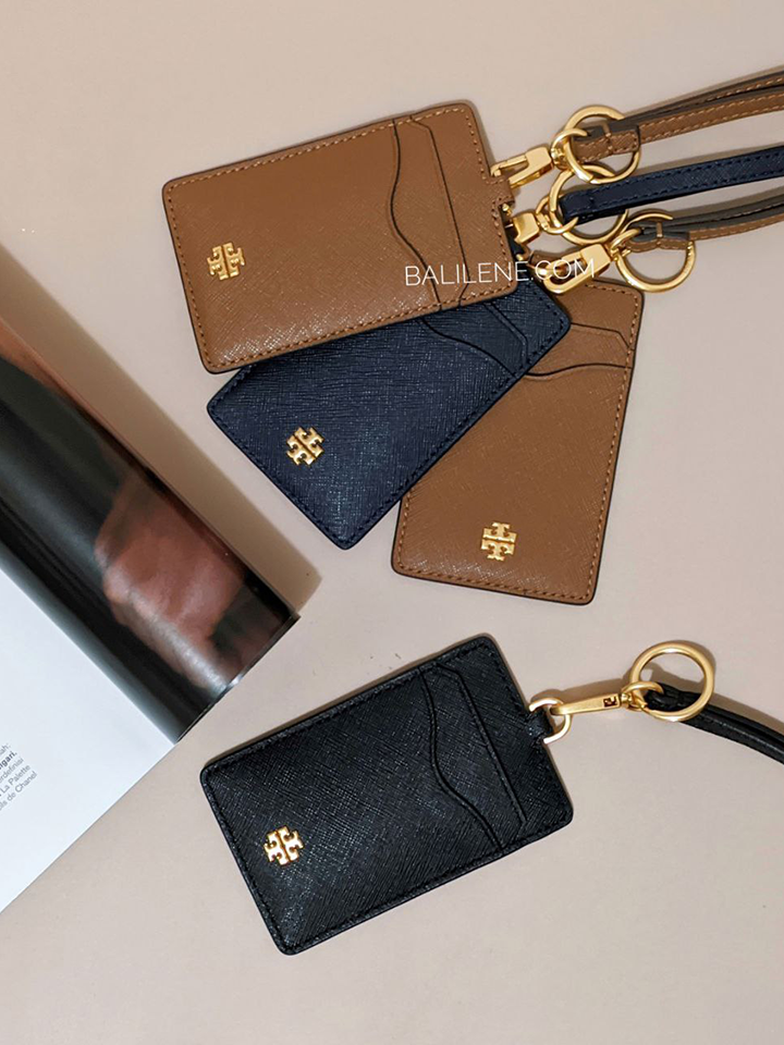 Tory burch discount lanyard card case