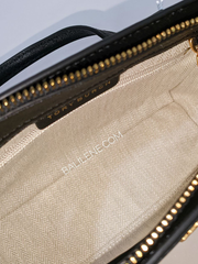 Tory Burch Emerson Mini Top Zip Tote Black