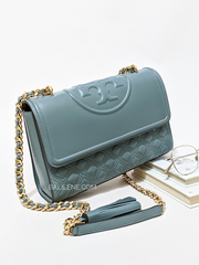 Tory Burch Fleming Convertible Shoulder Bag Arctic