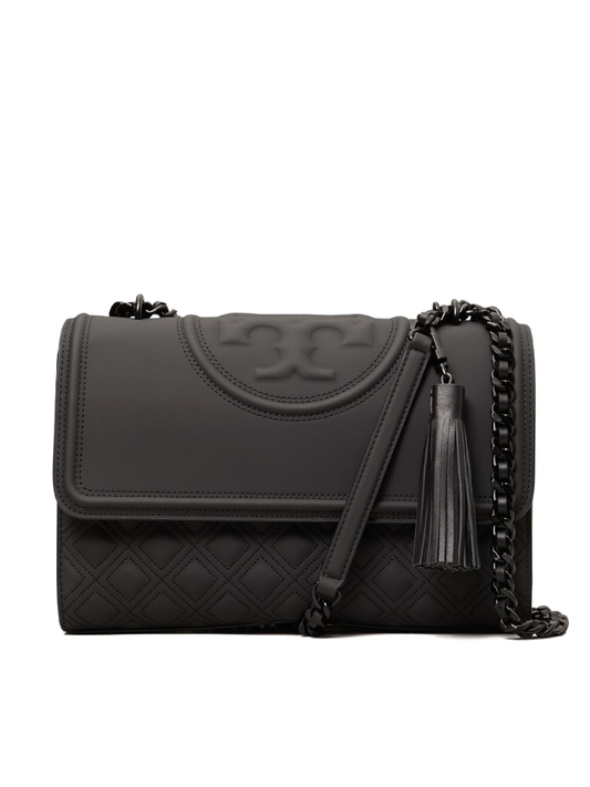 Tory-Burch-Fleming-Matte-Convertible-Shoulder-Bag-Black-Balilene-depan