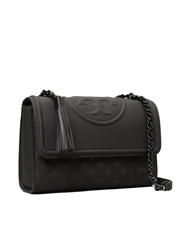 Tory-Burch-Fleming-Matte-Convertible-Shoulder-Bag-Black-Balilene-samping