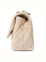 Tory Burch 73263 Fleming Soft Distressed Small Convertible Shoulder Bag Cream