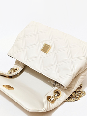 Tory Burch Fleming Soft Small Convertible Shoulder Bag New Cream