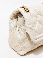 Tory Burch Fleming Soft Small Convertible Shoulder Bag New Cream