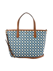 Tory Burch Geo Logo Mini Top Zip Tote Light Multi Allover