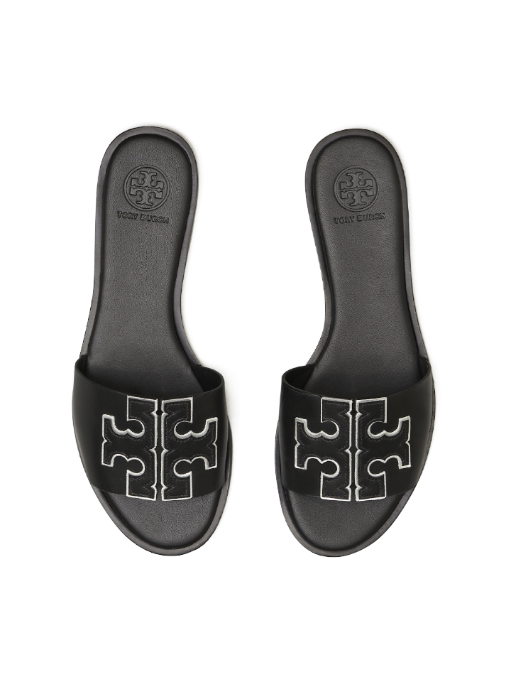 Tory-Burch-Ines-Slide-Calf-Leather-Metallic-Black-Balilene-atas