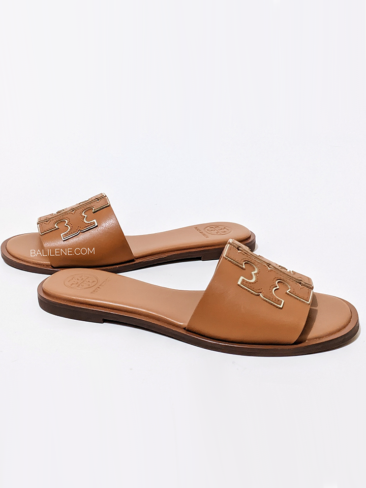 Tory-Burch-Ines-Slide-Calf-Leather-Tan-Spark-Balilene-detail-samping