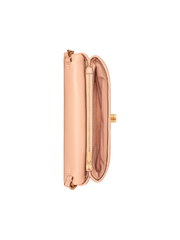 Tory Burch Kira Chevron Chain Wallet Meadowsweet
