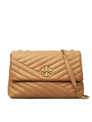 Tory-Burch-Kira-Chevron-Convertible-Shoulder-Bag-Dusty-Almond-Balilene-depan