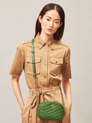 Tory Burch Kira Chevron Small Camera Bag Arugula